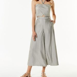 Karen Millen Stripped Pleated Culottes
